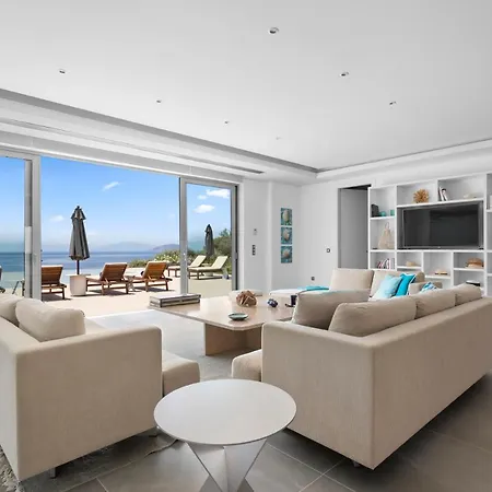 Villa Artemis - New Magnificent Beachfront With Infinity Pool! *